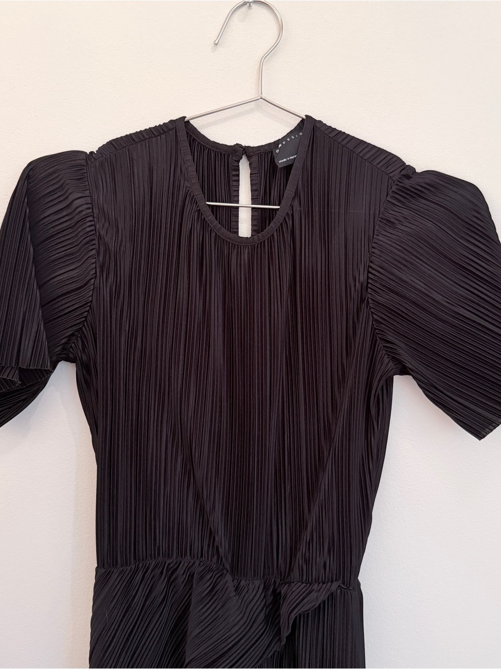 Black Pleated Dress